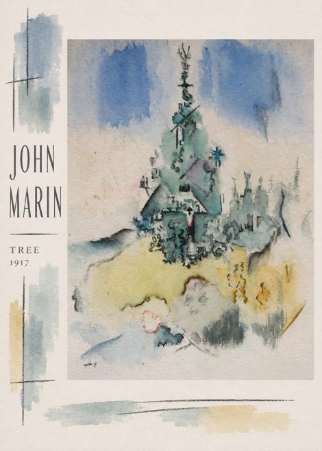 John Marin Tree No3 - Juliste