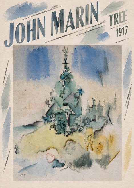 John Marin Tree No4 - Juliste