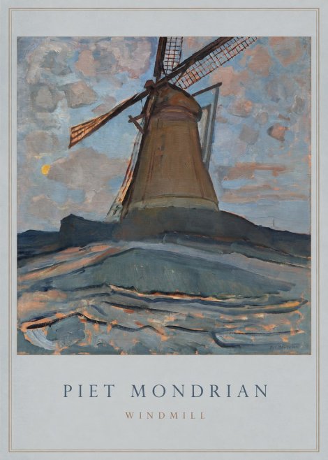 Piet Mondrian Windmill No2 - Juliste