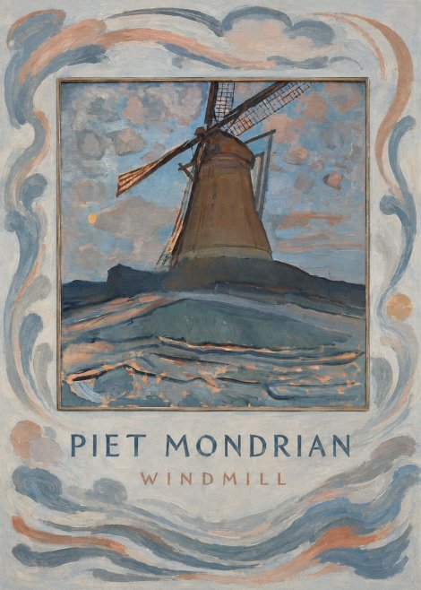 Piet Mondrian Windmill No4 - Juliste