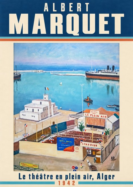 Albert Marquet Le Théâtre En Plein Air, Alger No2 - Juliste