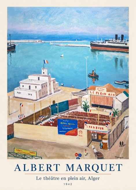 Albert Marquet Le Théâtre En Plein Air, Alger No5 - Juliste