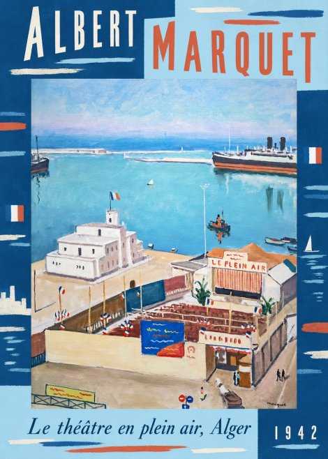 Albert Marquet Le Théâtre En Plein Air, Alger No6 - Juliste