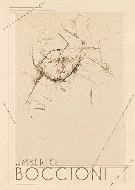 Umberto Boccioni Head Study No1 - Juliste