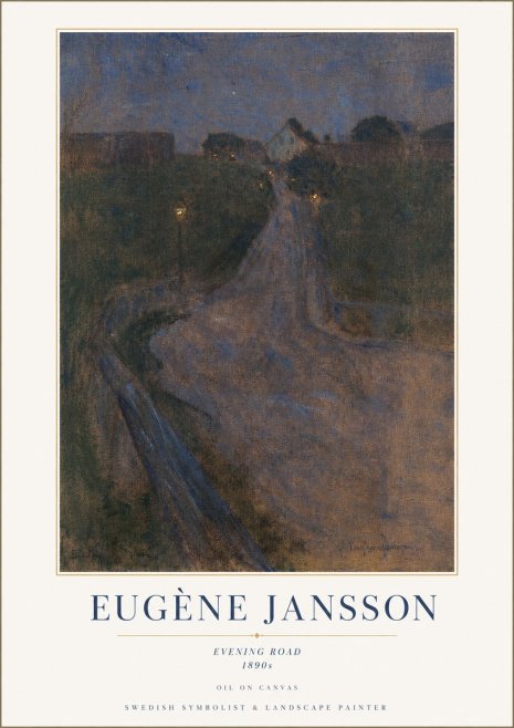 Eugène Jansson Evening Road No1 - Juliste