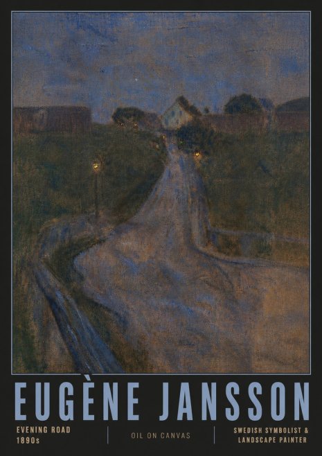 Eugène Jansson Evening Road No5 - Juliste