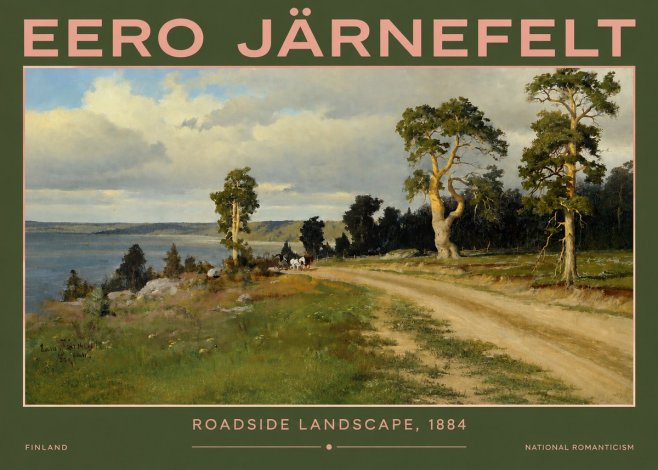 Eero Järnefelt Roadside Landscape, 1884 No2 - Juliste