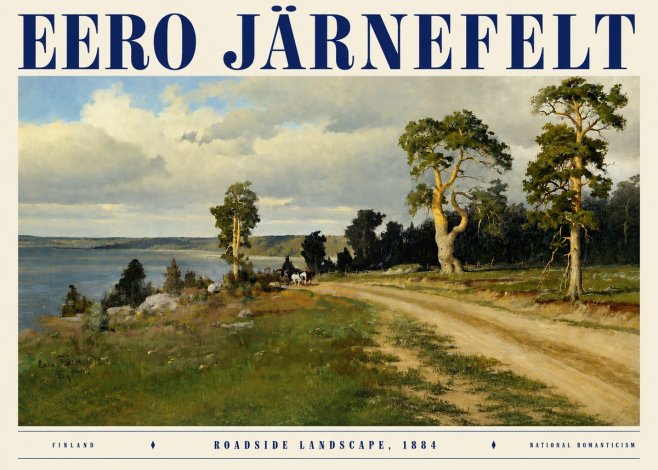 Eero Järnefelt Roadside Landscape, 1884 No3 - Juliste