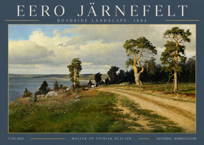 Eero Järnefelt Roadside Landscape, 1884 No4 - Juliste