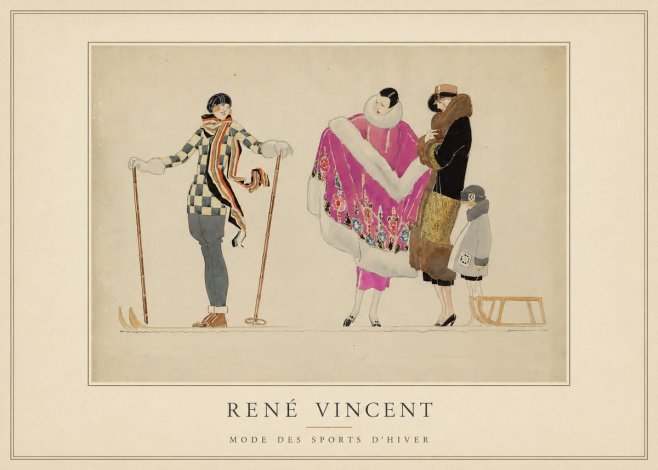 René Vincent Mode Des Sports D'hiver No5 - Juliste