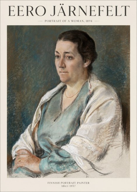 Eero Järnefelt Portrait of a Woman, 1894 No1 - Juliste