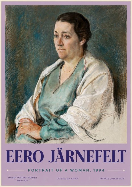 Eero Järnefelt Portrait of a Woman, 1894 No3 - Juliste