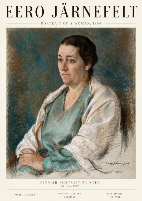 Eero Järnefelt Portrait of a Woman, 1894 No6 - Juliste