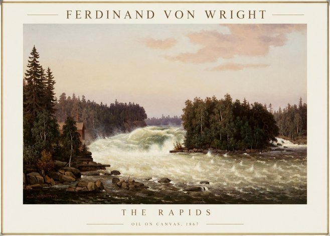 Ferdinand von Wright The Rapids No1 - Juliste