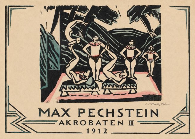 Max Pechstein Akrobaten Iii No3 - Juliste
