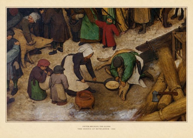 Pieter Bruegel The Census at Bethlehem VI No5 - Juliste