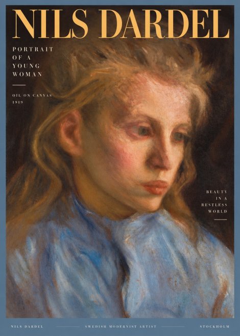 Nils Dardel Portrait of a Young Woman No3 - Juliste