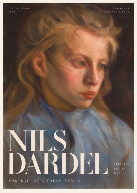 Nils Dardel Portrait of a Young Woman No6 - Juliste