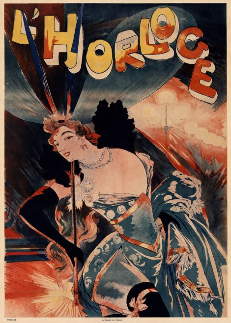 Georges de Feure L'horloge Naya No5 - Juliste