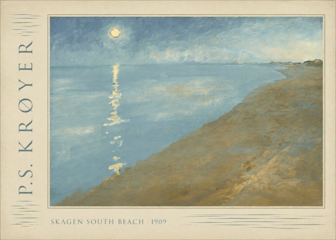 P.S. Krøyer Skagen South Beach · 1909 No2 - Juliste