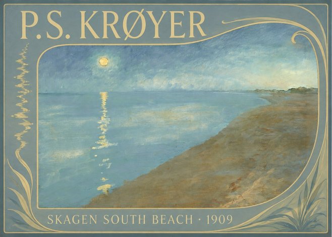 P.S. Krøyer Skagen South Beach · 1909 No4 - Juliste