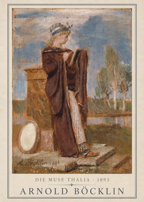 Arnold Böcklin Die Muse Thalia II No1 - Juliste