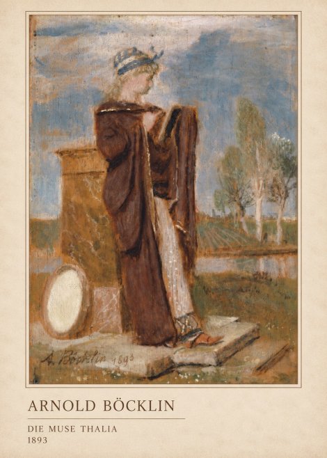 Arnold Böcklin Die Muse Thalia II No3 - Juliste