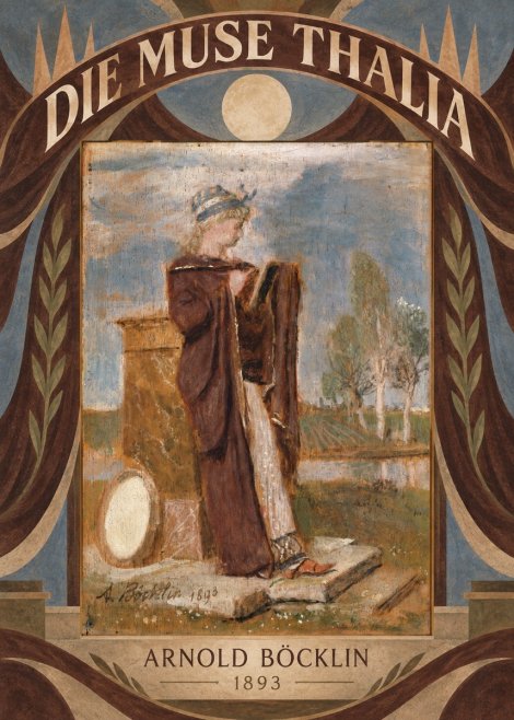 Arnold Böcklin Die Muse Thalia II No6 - Juliste