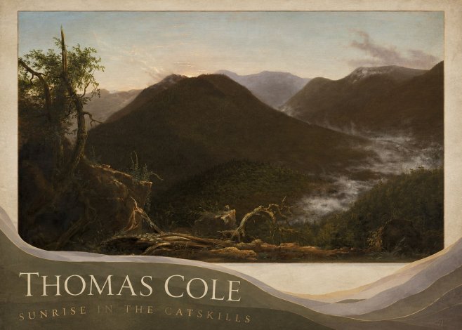 Thomas Cole Sunrise in the Catskills II No2 - Juliste