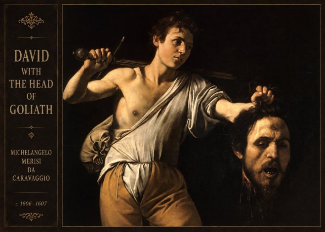 Michelangelo Merisi da Caravaggio David with the Head of Goliath V No2 - Juliste