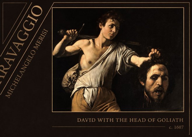 Michelangelo Merisi da Caravaggio David with the Head of Goliath V No5 - Juliste
