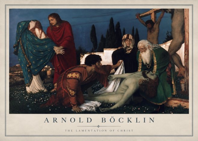 Arnold Böcklin The Lamentation of Christ No4 - Juliste