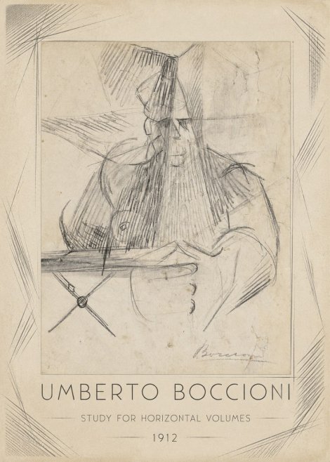 Umberto Boccioni Study for Horizontal Volumes No1 - Juliste