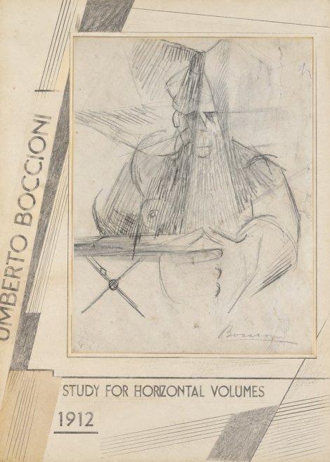 Umberto Boccioni Study for Horizontal Volumes No2 - Juliste