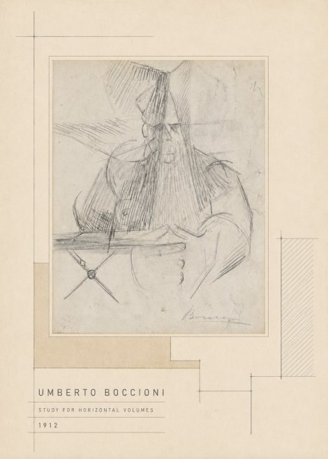 Umberto Boccioni Study for Horizontal Volumes No5 - Juliste