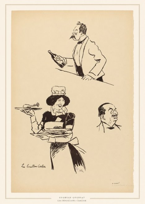 Georges Goursat Les Bouillons Carlier II No5 - Juliste