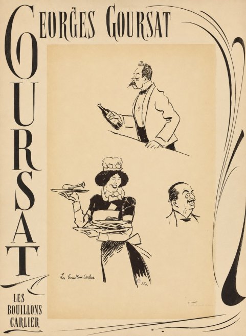 Georges Goursat Les Bouillons Carlier II No6 - Juliste