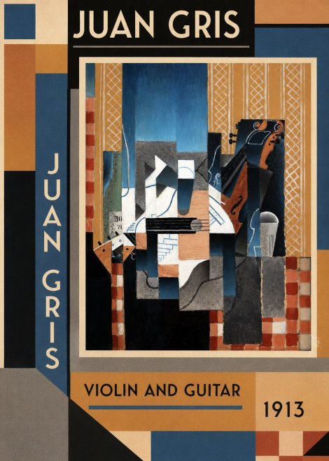 Juan Gris Violin and Guitar II No2 - Juliste