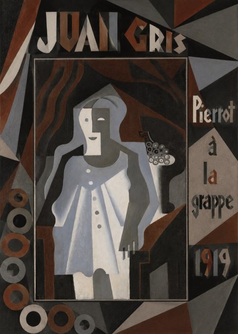 Juan Gris Pierrot À La Grappe No5 - Juliste