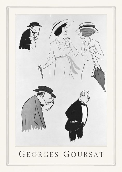 Georges Goursat Character Studies No1 - Juliste