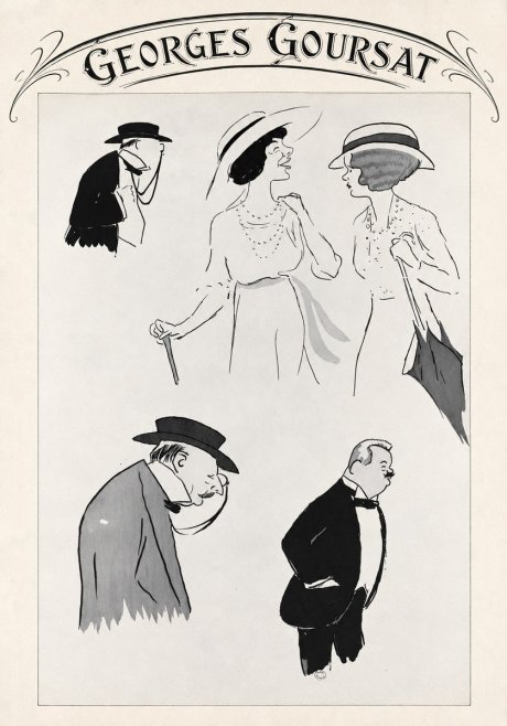 Georges Goursat Character Studies No4 - Juliste