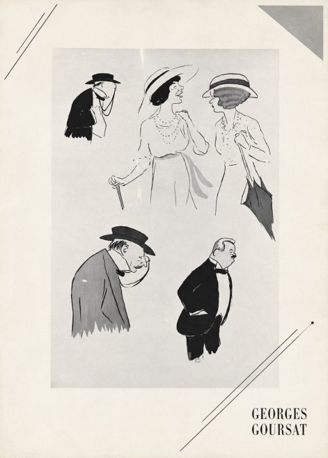 Georges Goursat Character Studies No5 - Juliste