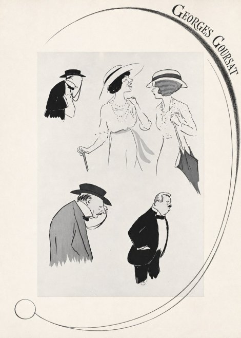 Georges Goursat Character Studies No6 - Juliste