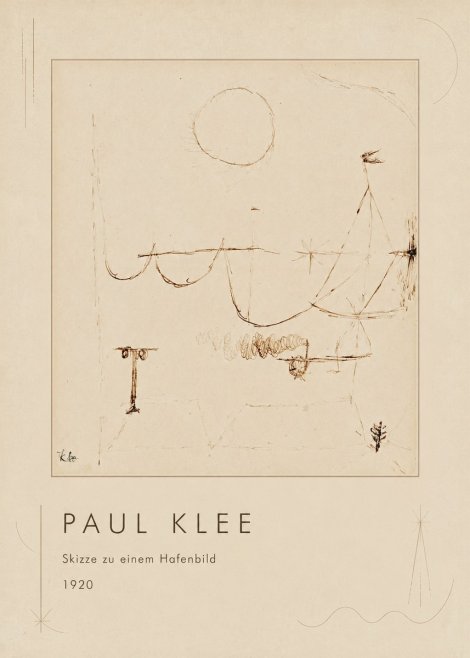 Paul Klee Skizze Zu Einem Hafenbild No1 - Juliste