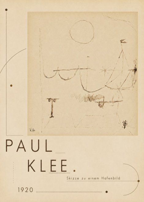 Paul Klee Skizze Zu Einem Hafenbild No3 - Juliste