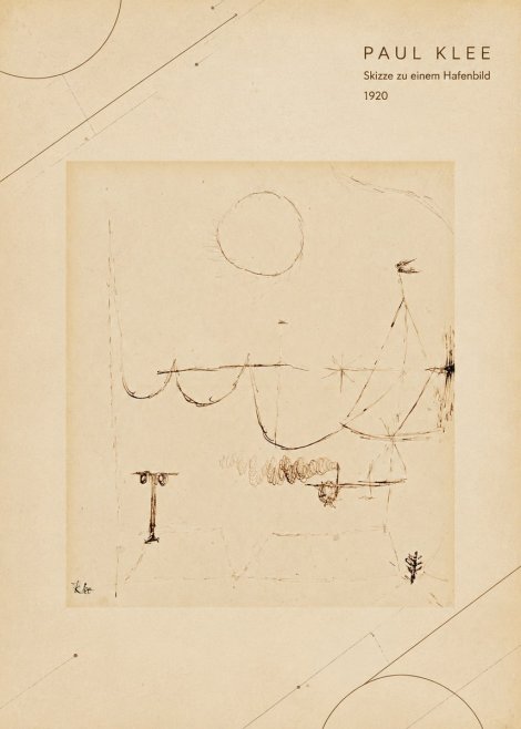 Paul Klee Skizze Zu Einem Hafenbild No4 - Juliste
