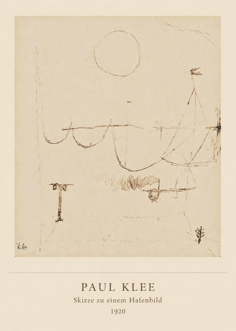 Paul Klee Skizze Zu Einem Hafenbild No5 - Juliste