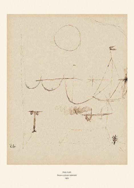 Paul Klee Skizze Zu Einem Hafenbild No6 - Juliste