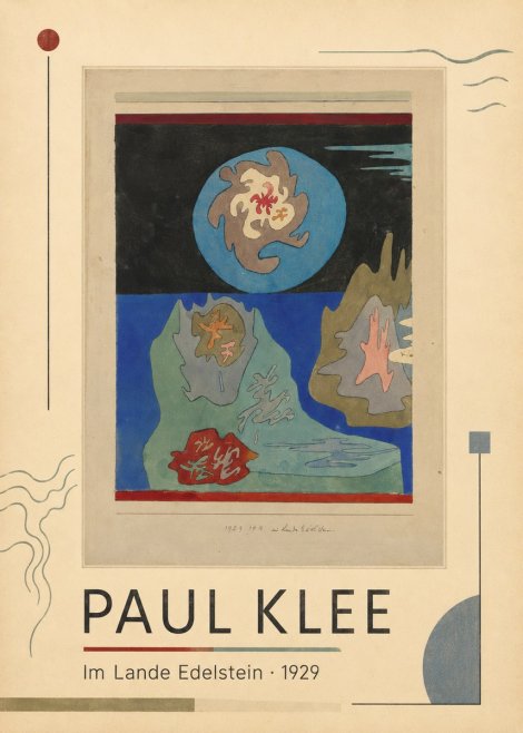 Paul Klee Im Lande Edelstein No1 - Juliste