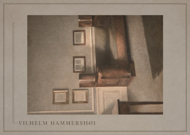 Vilhelm Hammershøi Interior II No1 - Juliste